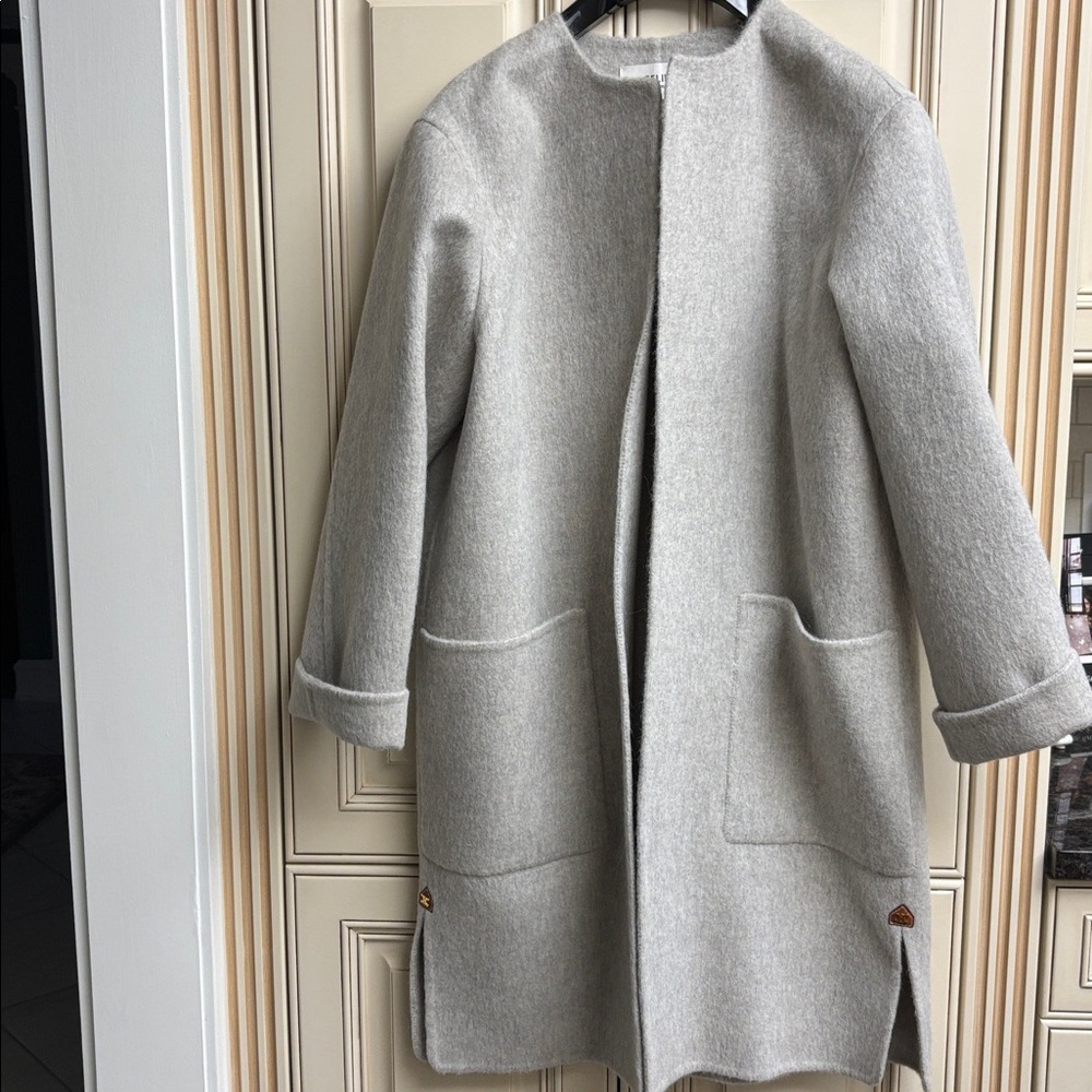 CELINE MANTEAU COAT GREY 2M99151582R.19RA size 34 NEW
